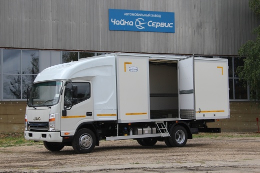 JAC N90 Промтоварный фургон c закабинным спальником