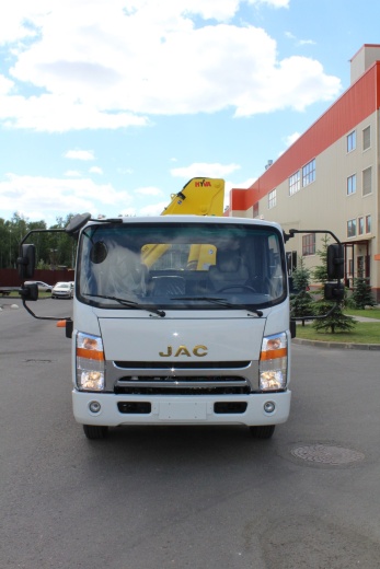 JAC N90 Бортовая платформа с КМУ HYVA